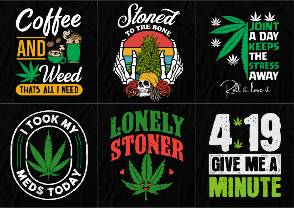 Download Weed T-shirt Design Bundle, 420 T-shirt - Premium Resources