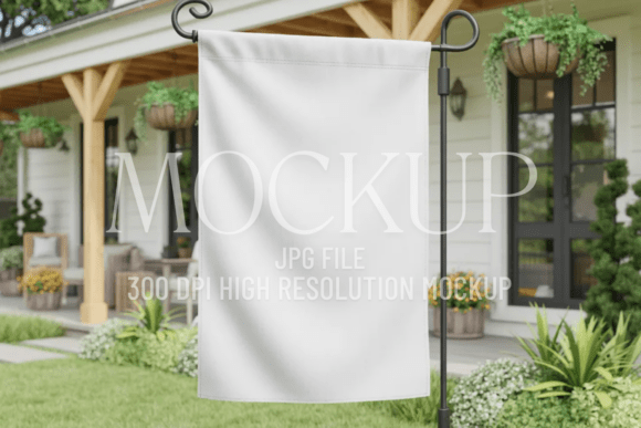 Download Farmhouse Garden Flag Mockup - Flag mockup Collection